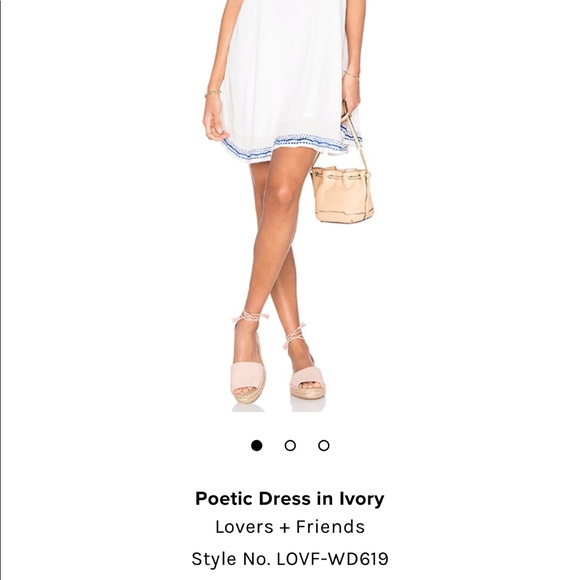 White Detailed Flowy Dress - Picture 2 of 5